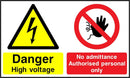 Danger Sign: High Voltage, No Admittance | Elevate Signs