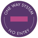 No Entry: One Way System Floor Sticker | Elevate Signs