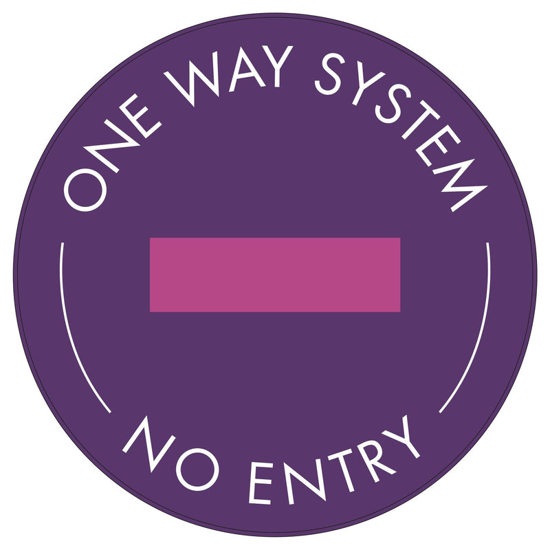 No Entry: One Way System Floor Sticker | Elevate Signs