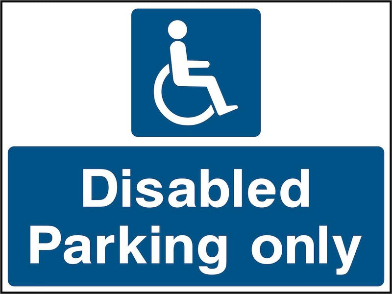 Car Park Sign: Disabled Parking Only | Elevate Signs