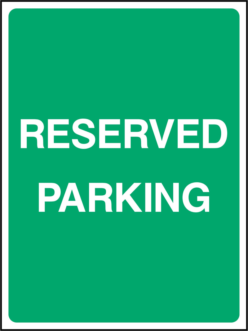 Reserved Parking Sign | Elevate Signs