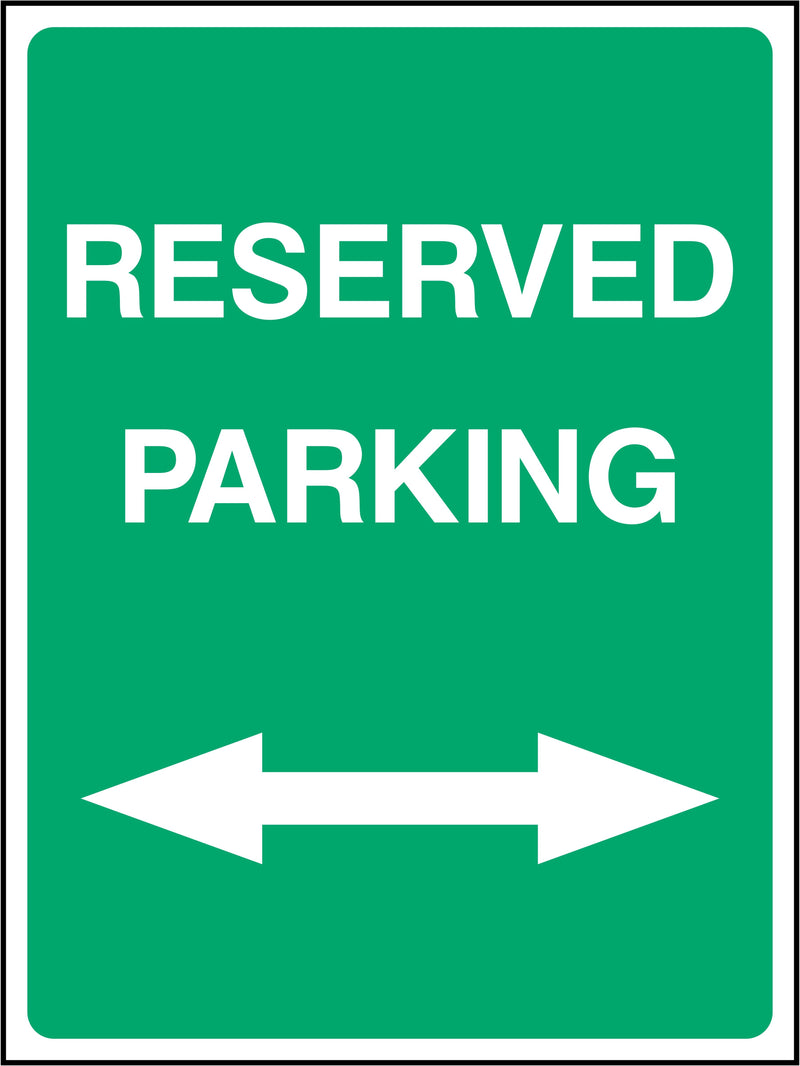 Reserved Parking Left & Right Sign | Elevate Signs