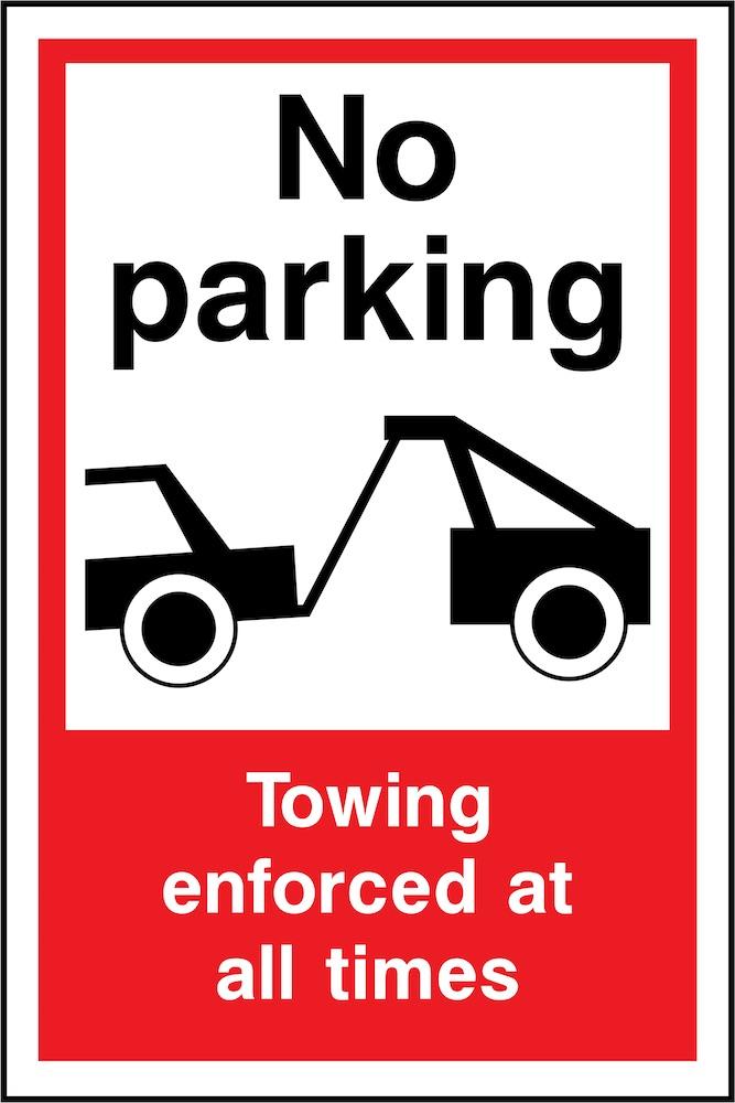 No Parking, Towing Enforced At All Times Sign | Elevate Signs