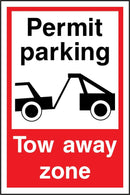 Permit Parking, Tow Away Zone Sign | Elevate Signs