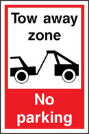 Tow Away Zone, No Parking Sign | Elevate Signs
