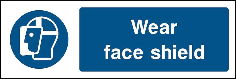 PPE Sign: Wear Face Shield | Elevate Signs