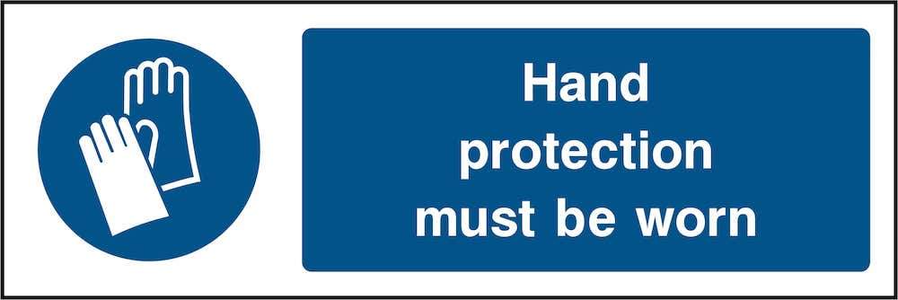 Mandatory Hand Protection Signage | GQ Signs Ltd