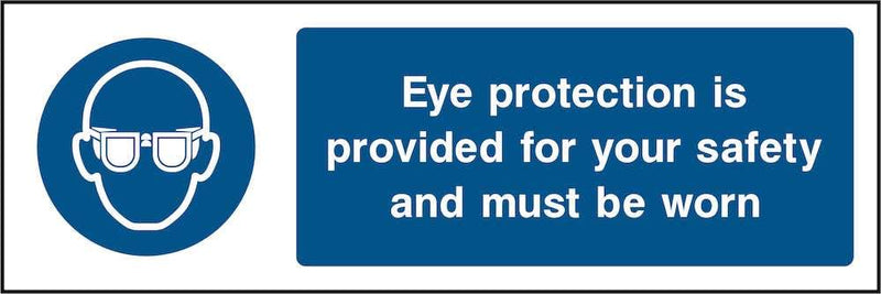 PPE Sign: Eye Protection Provided | Elevate Signs