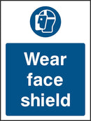 PPE Sign: Wear Face Shield (Image) | Elevate Signs