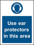 PPE Sign: Ear Protector Area (Image) | Elevate Signs