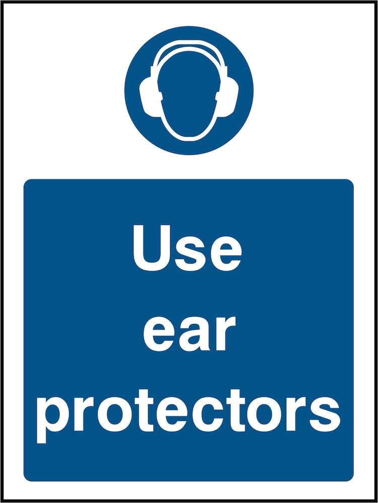 PPE Sign: Use Ear Protectors (Image) | Elevate Signs