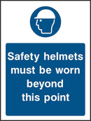 PPE Sign: Safety Helmet Point (Image) | Elevate Signs