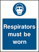 PPE Sign: Wear Respirators (Image) | Elevate Signs