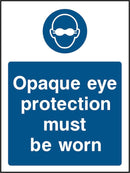PPE Sign: Wear Opaque Eye Protection (Image) | Elevate Signs