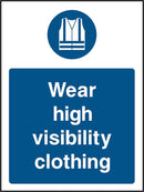 PPE Sign: Wear High Visibility Clothing (Image) | Elevate Signs