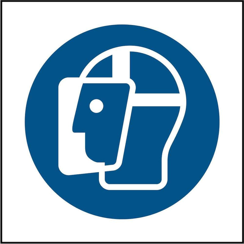 PPE Sign: Wear Face Shields (Image-Only) | Elevate Signs