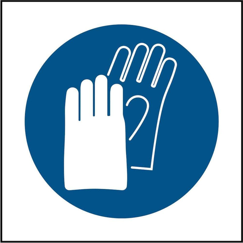 PPE Sign: Wear Hand Protection (Image-Only) | Elevate Signs