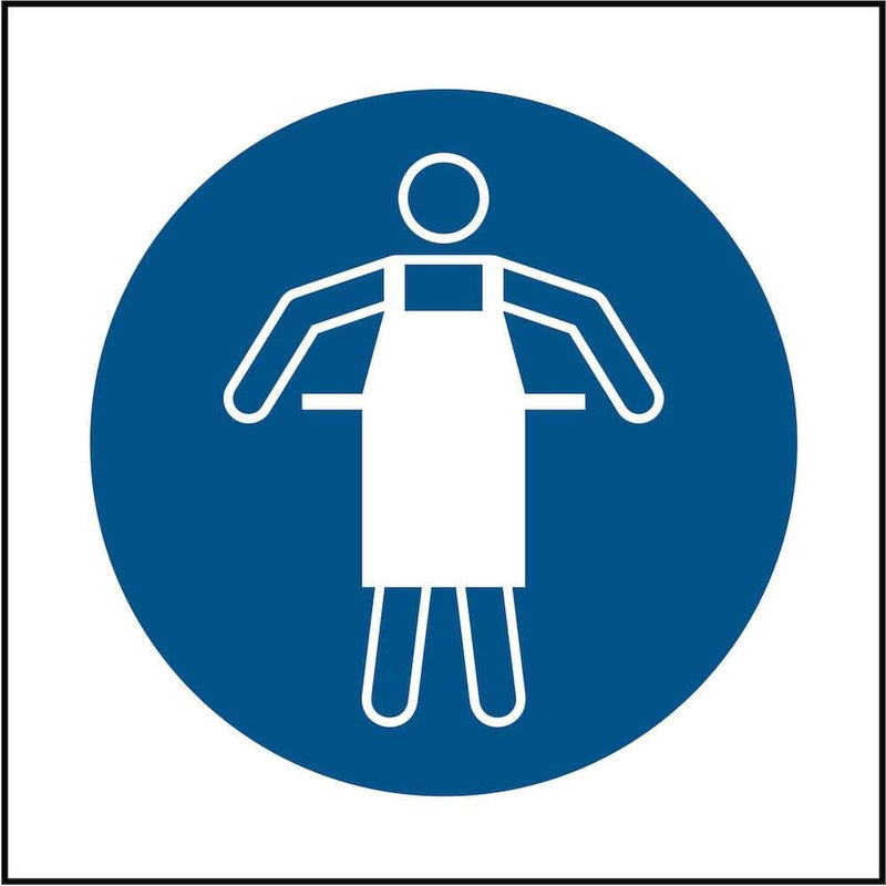 PPE Sign: Use Potective Apron (Image-Only) | Elevate Signs