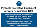 Report Defective PPE Sign | Elevate Signs