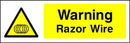 Warning Sign: Razor Wire
