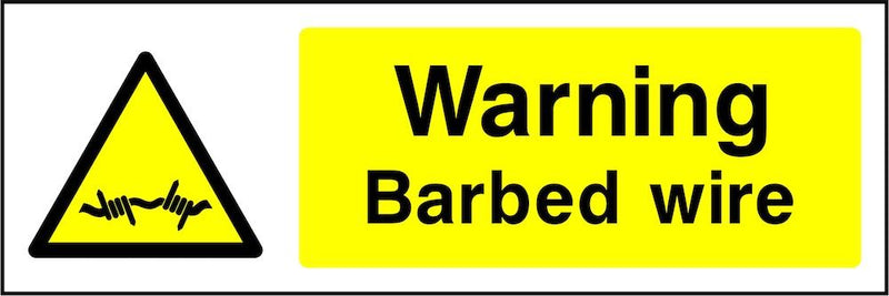 Warning Sign: Barbed Wire