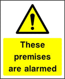 Security Sign: Premises Are Alarmed