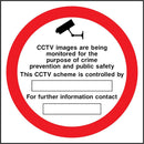 CCTV Sign: Images Being Monitored