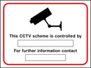 CCTV Sign: With Editable Sections