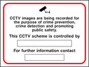 CCTV Sign: Images Being Recorded