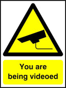 CCTV Sign: You Are Being Videoed