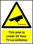 CCTV Sign: Area Under 24 Hour Surveillance