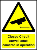 CCTV Sign: Closed Circuit Cameras In Operation