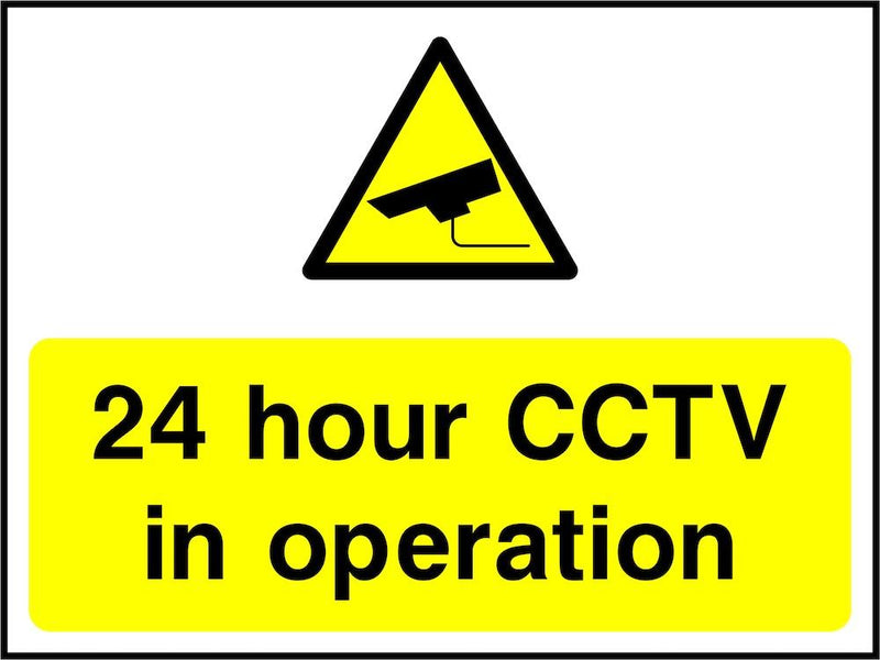 CCTV Sign: 24 Hour CCTV In Operation