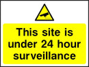 CCTV Sign: Site Under 24 Hour Surveillance
