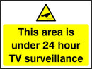CCTV Sign: Area Under 24 Hour Surveillance