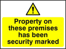 Security Sign: Property Has Been Security Marked