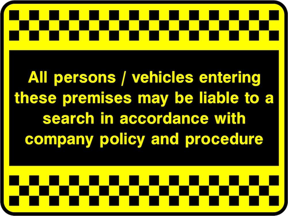 Liable To Search Signage | GQ Signs Ltd