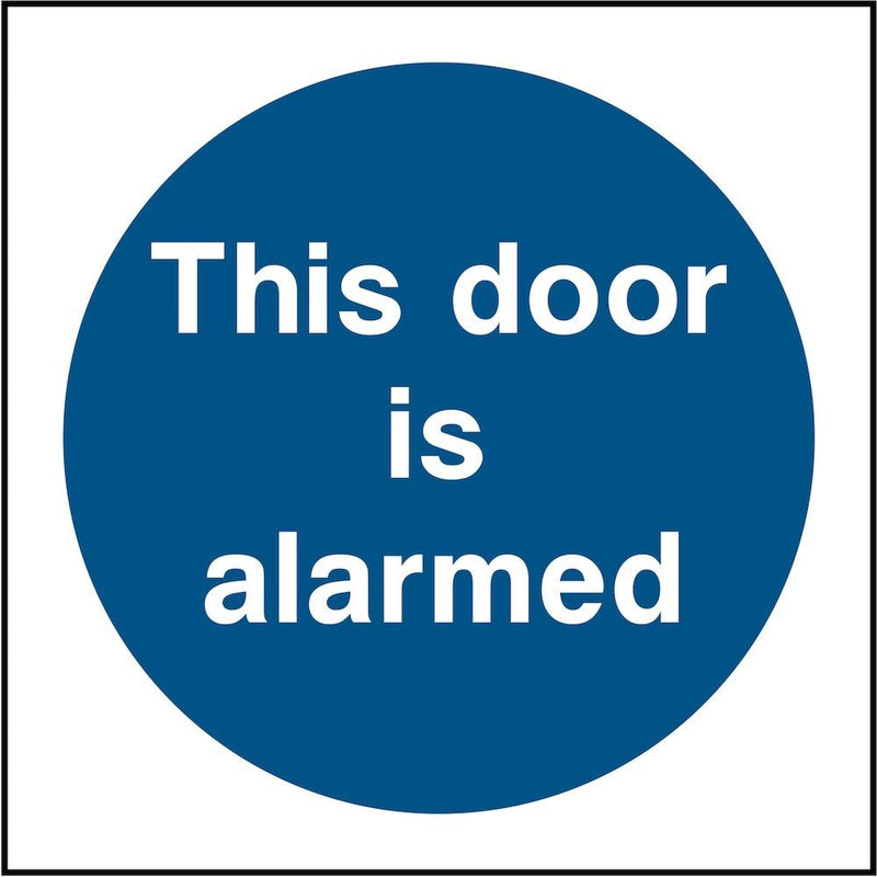 Door Sign: This Door Is Alarmed