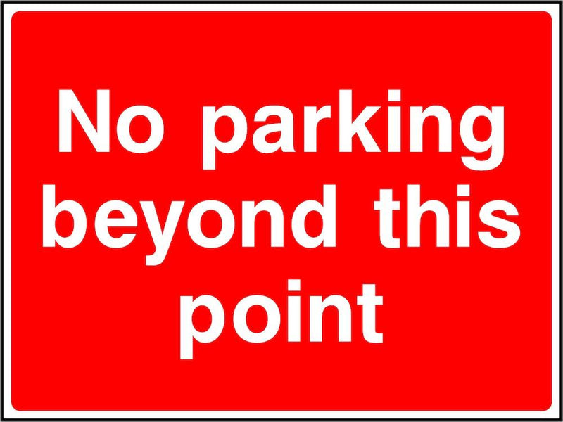 Parking Sign: No Parking Beyond This Point