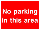 Parking Sign: No Parking In This Area
