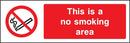No Smoking Area Sign | Elevate Signs