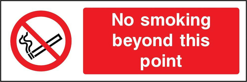 No Smoking Beyond This Point Sign | Elevate Signs