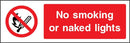No Smoking or Naked Lights Sign | Elevate Signs