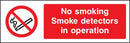 No Smoking: Smoke Detectors In Operation Sign | Elevate Signs