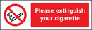 Please Extinguish Cigarette Sign | Elevate Signs