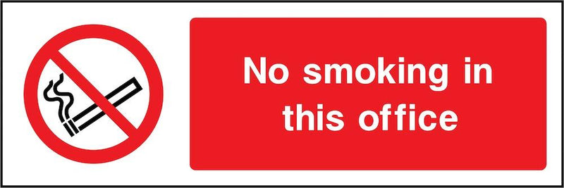 No Smoking In Office Sign | Elevate Signs