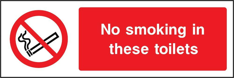 No Smoking In Toilets Sign | Elevate Signs