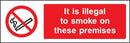 Illegal To Smoke On Premises Sign | Elevate Signs