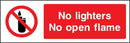 No Lighters, No Open Flame Sign | Elevate Signs