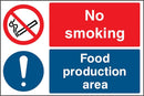 No Smoking: Food Production Area Sign | Elevate Signs